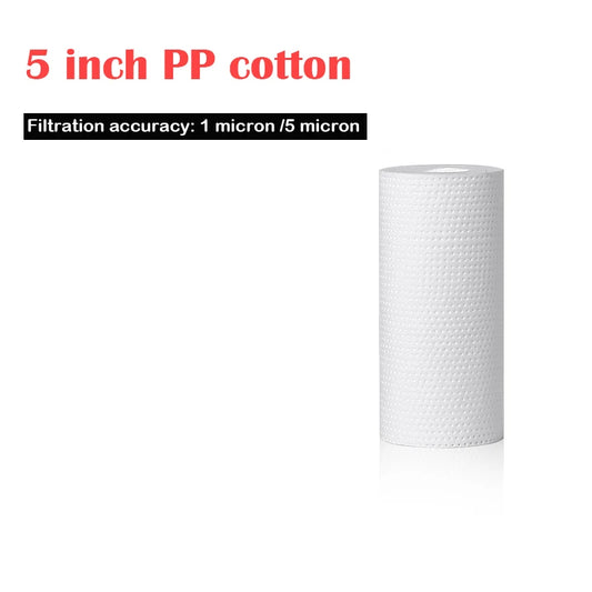 Household Water Purifier 5 inch PP Cotton Filter 1/5 Micron Sediment Water Replacement Cartridge RO Reverse Osmosis System