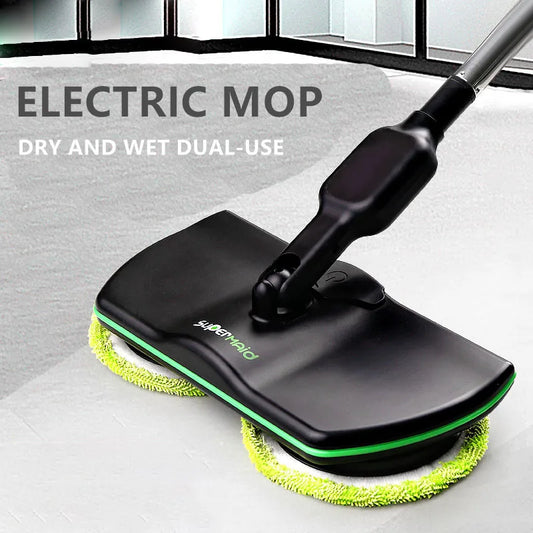 Mops Vloerreiniging Elektrisch Oplaadbaar Draadloos Roterende Elektrische Mops Automatische Mopping Machine Clean &amp; Wax 2 In 1