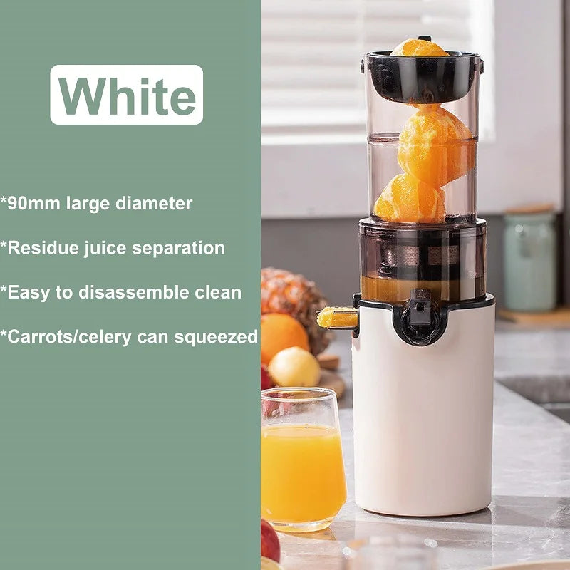 220V Electric Slow Juicer Automatic Large Caliber Original Juicer Orange Celery Juicer Residue Juice Separation Fruit Juicer