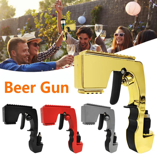 2024 Upgrade Handheld Beer Gun Champagne Gun Drinking Ejector Feeding Wine Dispenser Kitchen Tool For Party Bar Wedding Birthday