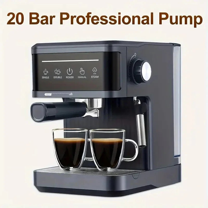 20Bar Elektrische Italiaanse Koffiemachines Professionele Espresso Koffiezetapparaat Semi Automatische Melkopschuimer Cappuccino Latte Maker